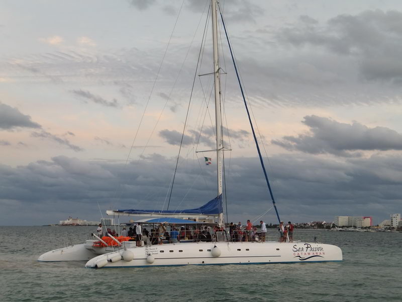 biggest catamaran in Cancun