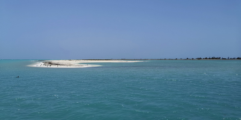 Virgin beaches reach with a yacht