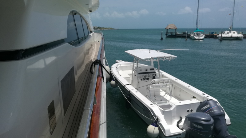 Azimut 100 ft mega yacht dinghy