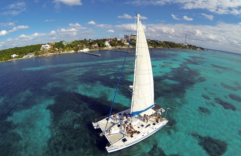 cancun sailing catamarans photos