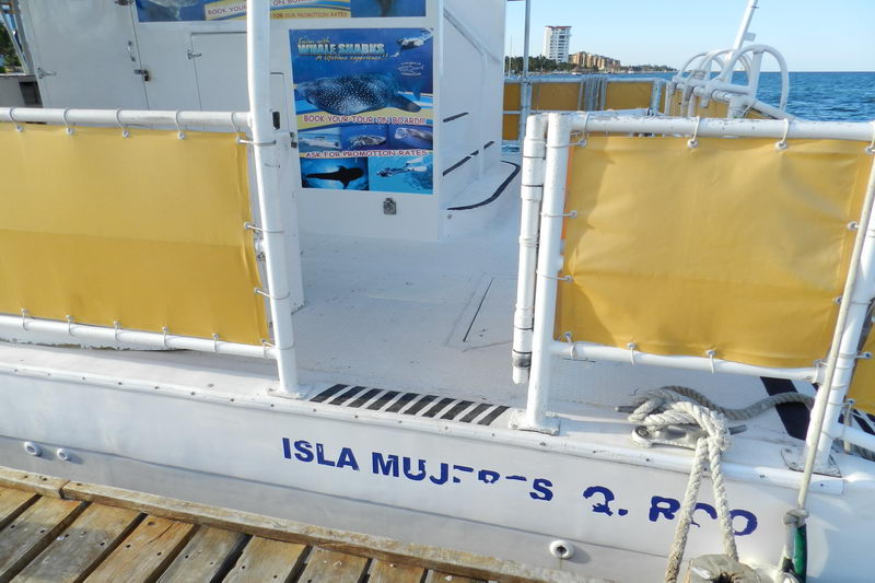 Catamaran with handicapped entrance