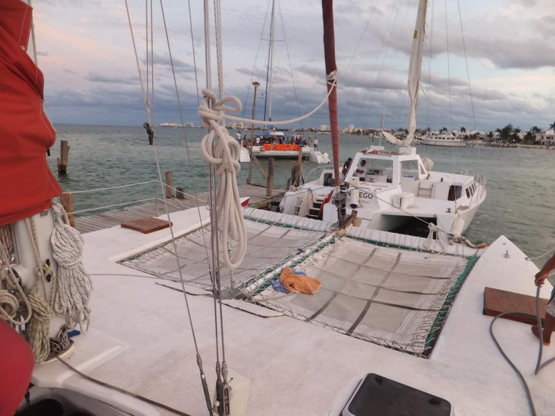 net on catamaran