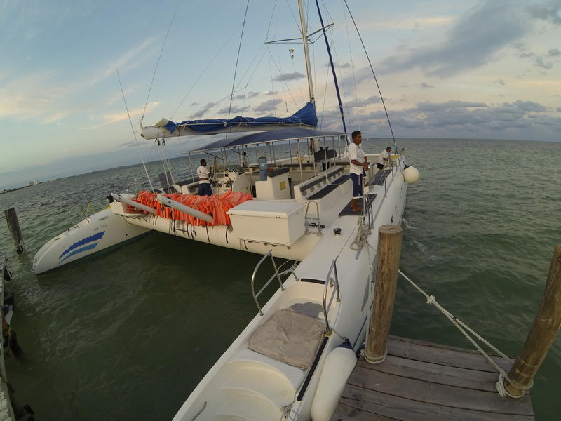 safe equipment on catamaran