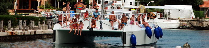 Catamarans at Riviera Maya