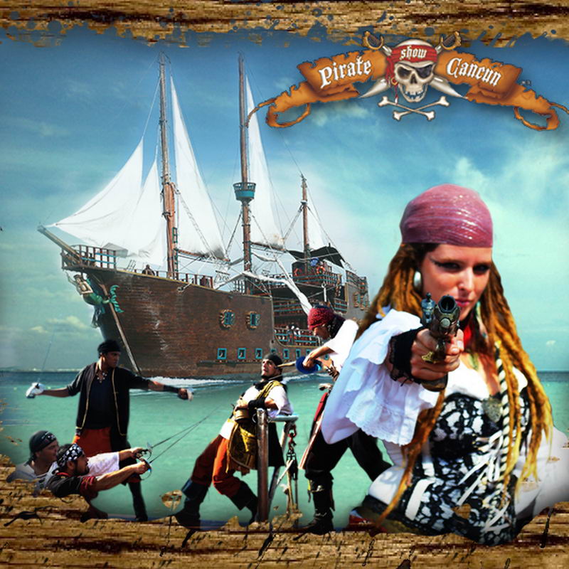 pirates show cancun