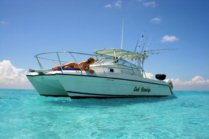 Glacier boat snorkel fishing