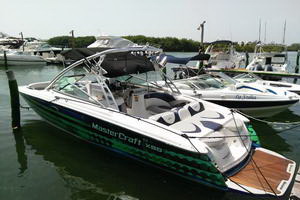 Mastercraft wakeboarding boat