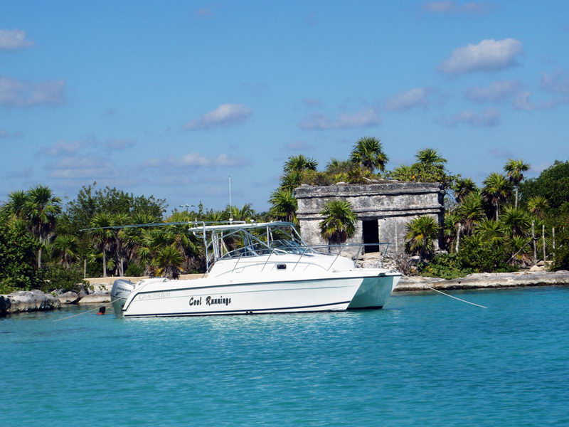 Mayan Ruins on boat