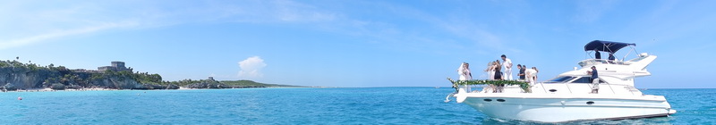 Tulum from the yacht