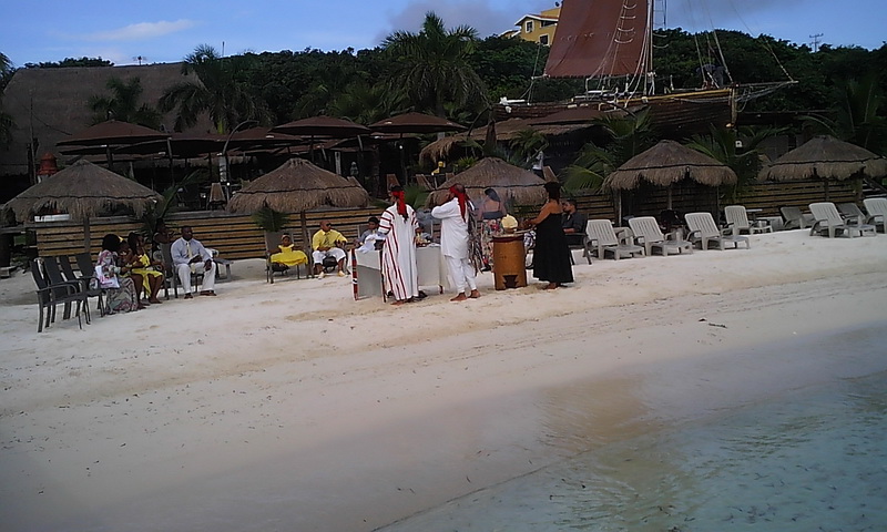 Mayan wedding at the beach